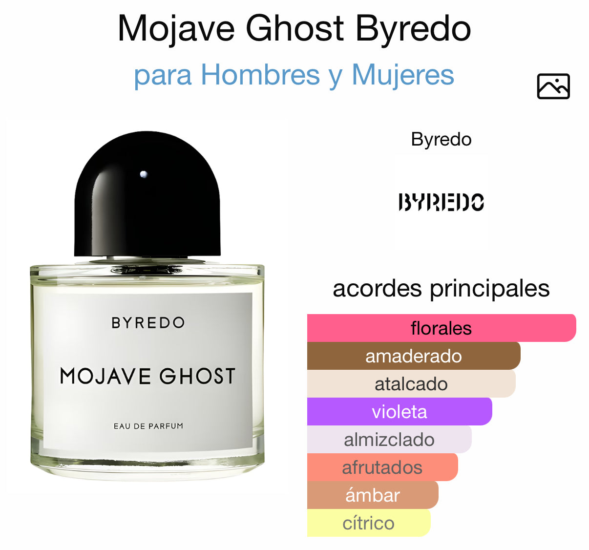 Mojave Ghost Eau de Parfum Byredo 100 ml