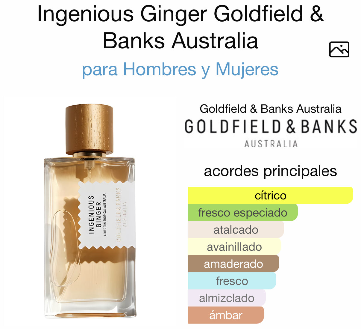 Ingenious Ginger Goldfield & Banks Eau de Parfum 100 ml (Preventa)