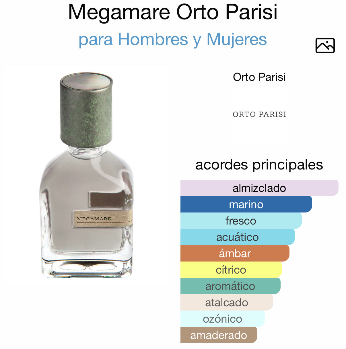 Megamare Eau de Parfum 50 ml Orto Parisi (Preventa)