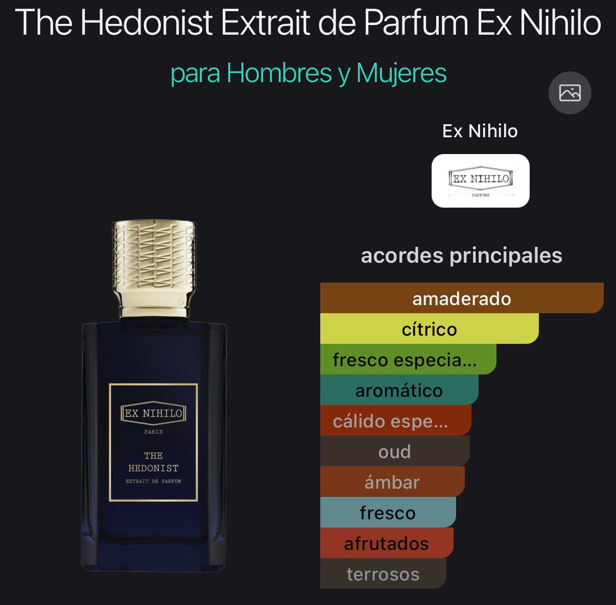 The Hedonist Ex Nihilo Extrait de Parfum 50 ml