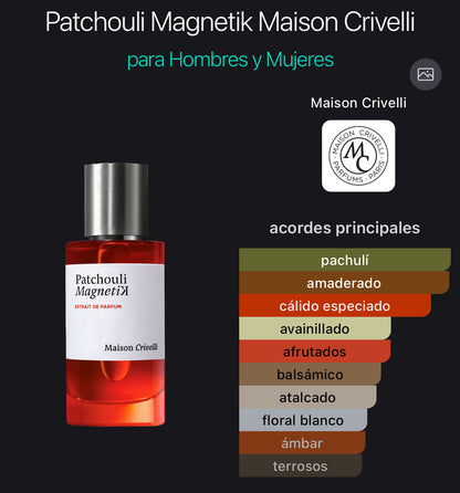 Patchouli Magnetik Maison Crivelli Extrait de Parfum 50 ml (Preventa)