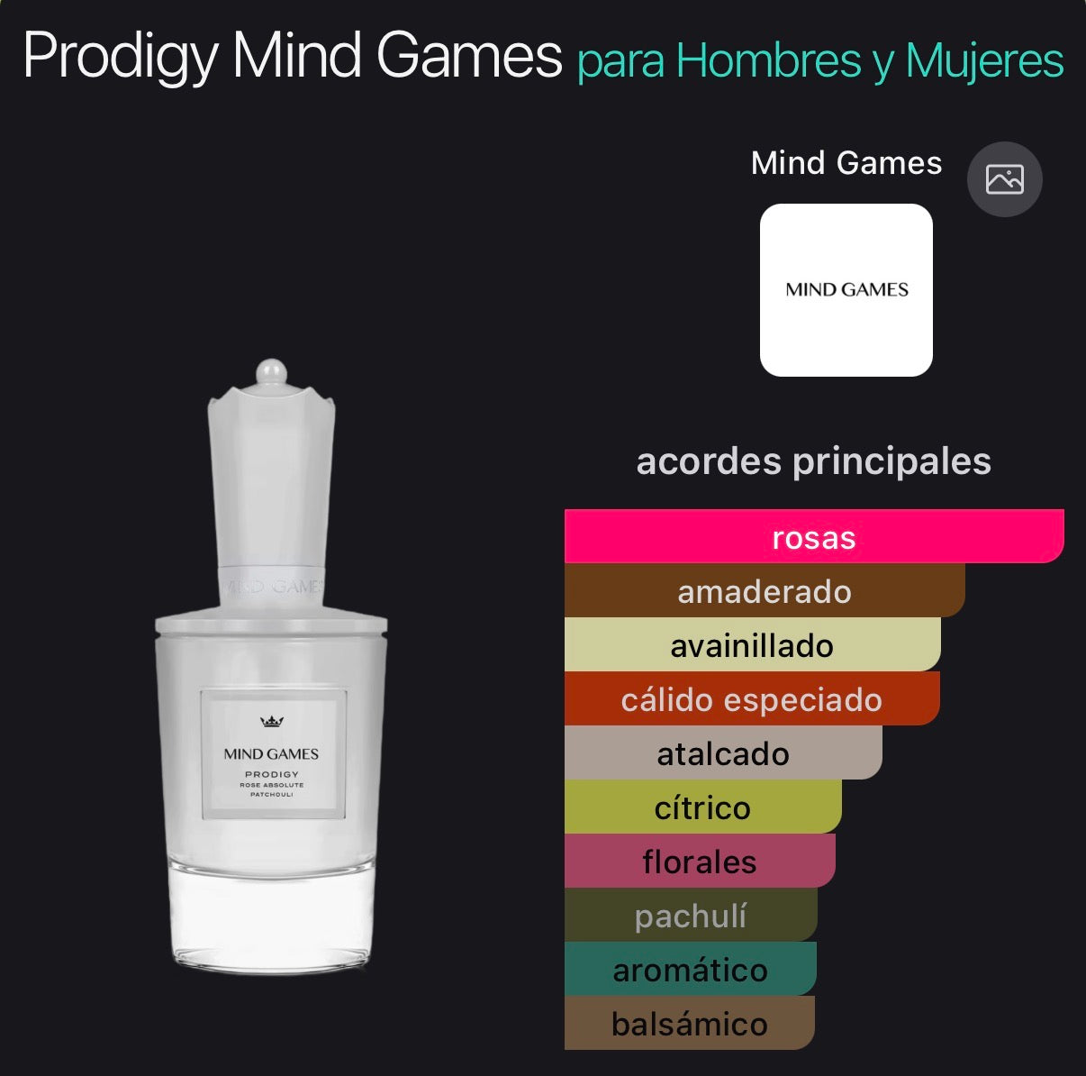 Prodigy Mind Games Extrait de Parfum 100 ml (Preventa)