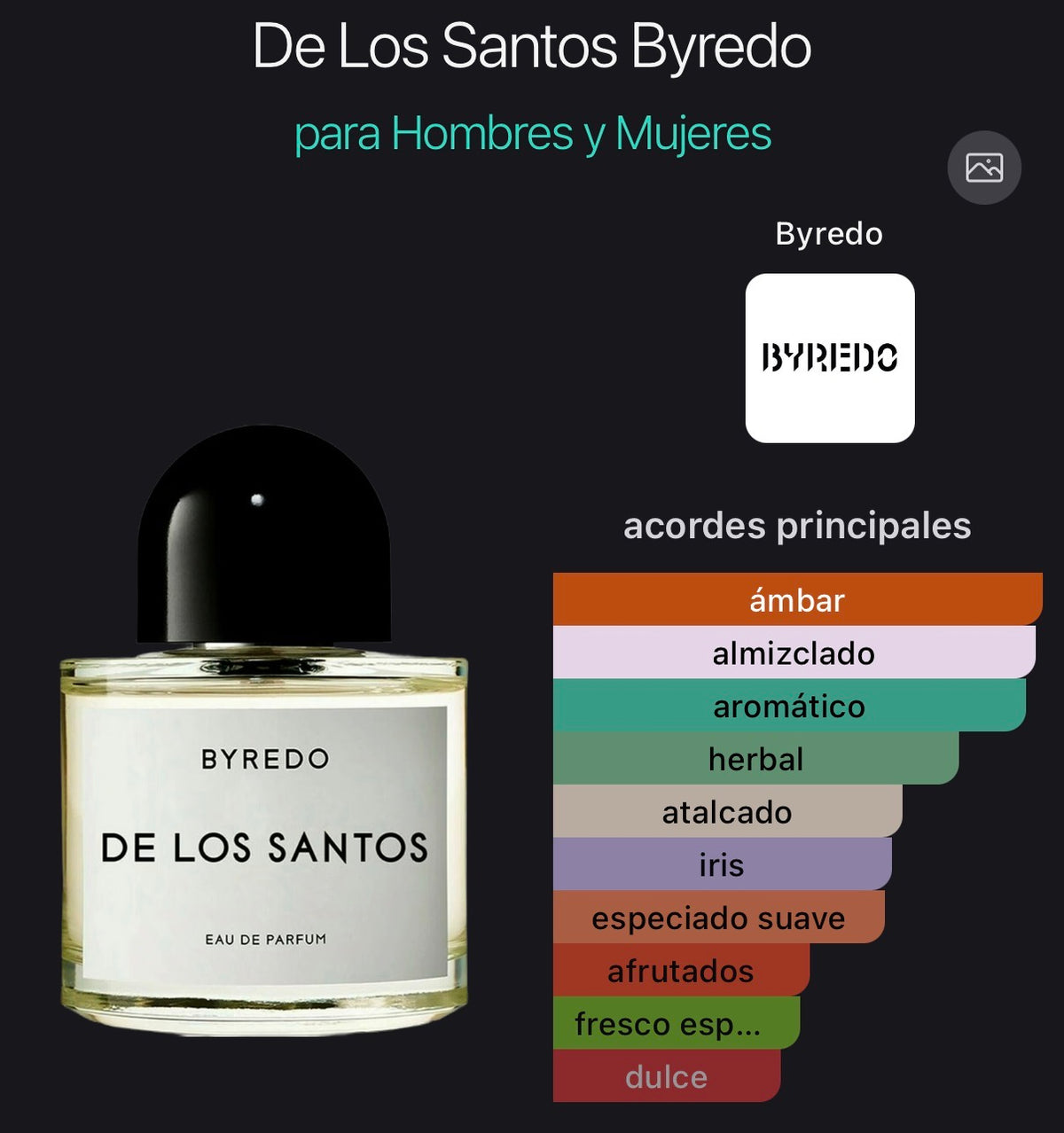 De Los Santos Byredo Eau de Parfum 100 ml