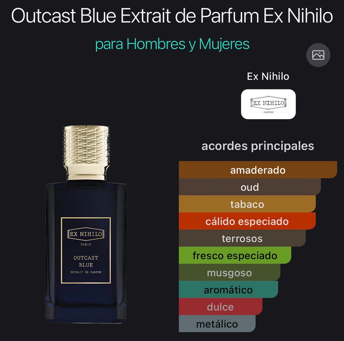 Acordes principales de Outcast Blue de Ex Nihilo