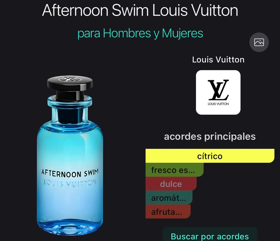 Acordes principales de Afternoon Swim de Louis Vuitton