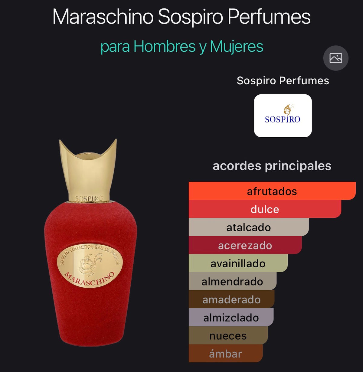 Sospiro Maraschino Eau de Parfum 100 ml