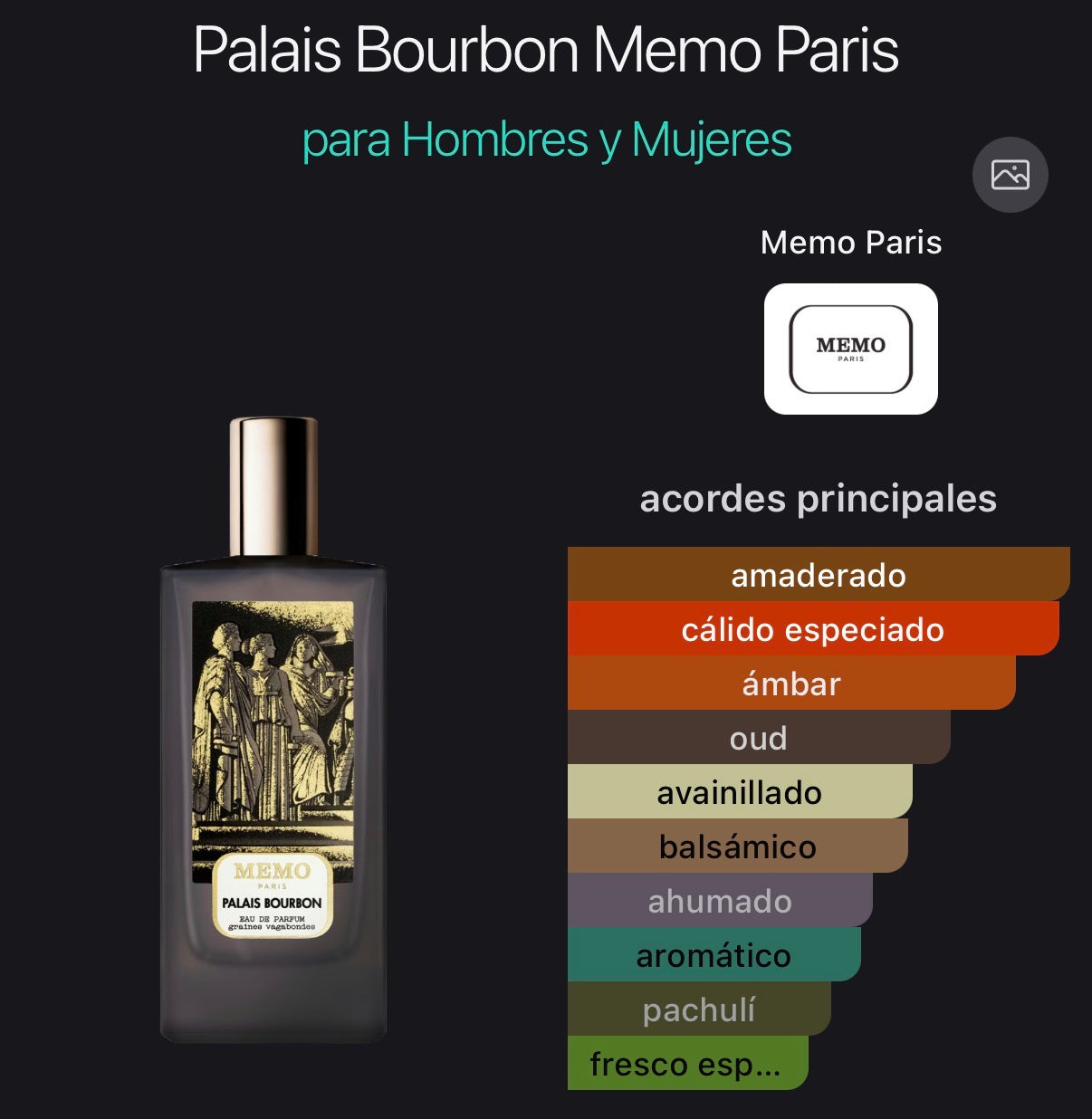 Palais Bourbon Memo Paris Eau de Parfum 75 ml