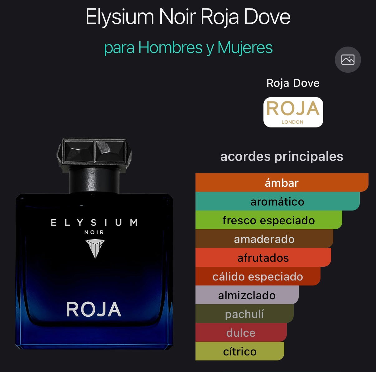 Elysium Noir Roja Eau de Parfum 100 ml