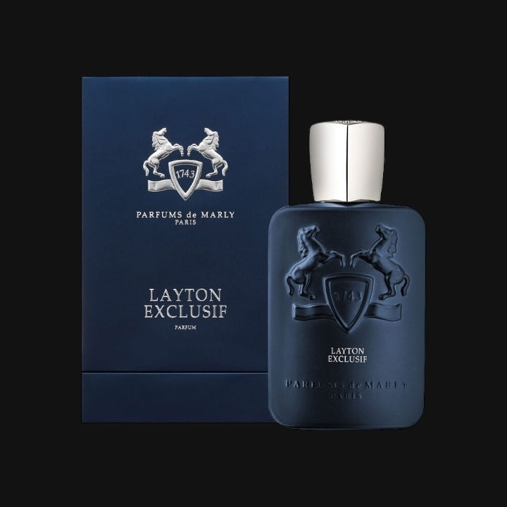 Layton Exclusif de Parfums de Marly con frasco y caja