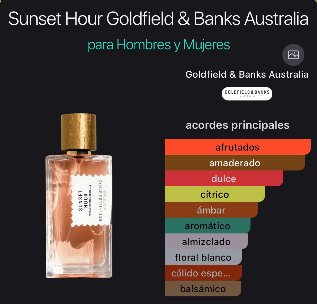 Sunset Hour Goldfield & Banks 100 ml