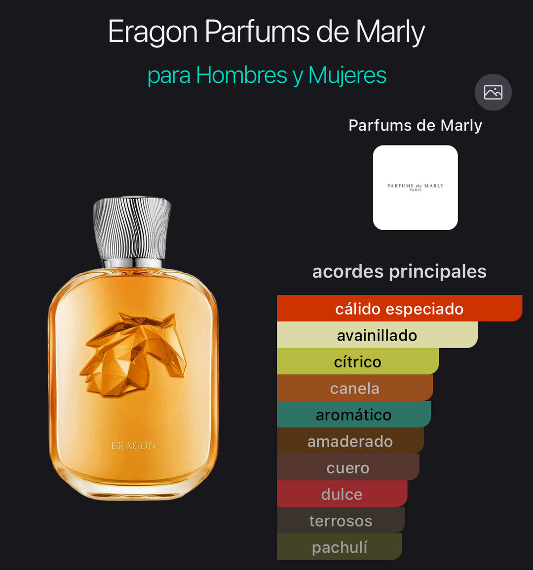 Acordes principales de Eragon de Parfums de Marly