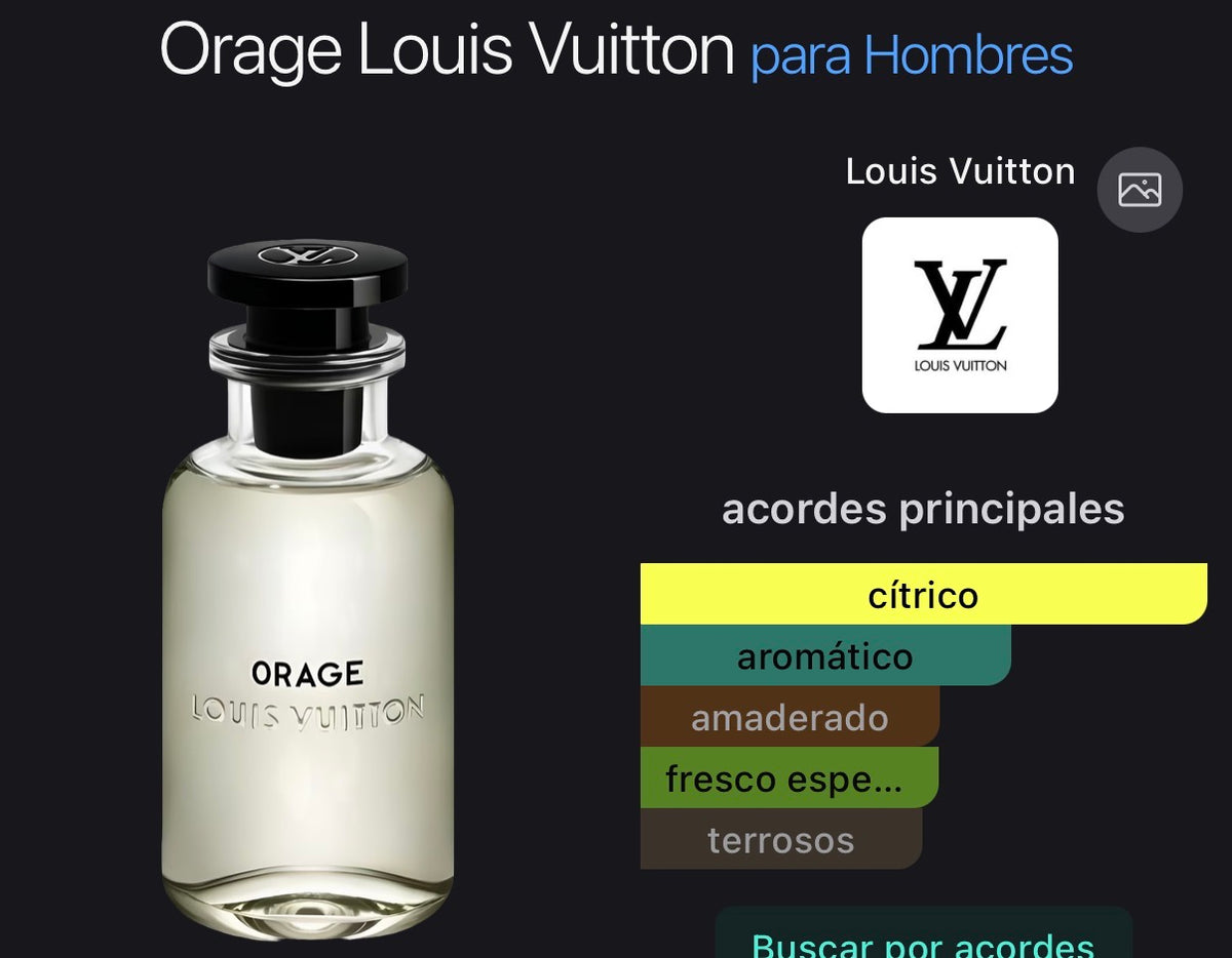 Acordes principales de Orage de Louis Vuitton