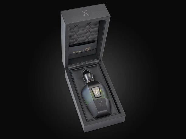 Perseveranza de Xerjoff x Lamborghini en su estuche abierto
