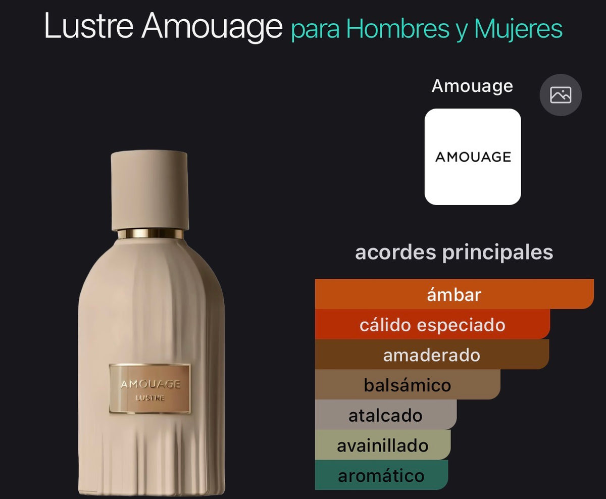 Acordes principales de Lustre de Amouage
