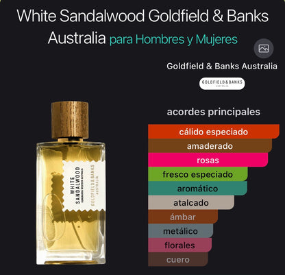 White Sandalwood Goldfield & Banks Eau de Parfum 100 ml (Preventa)