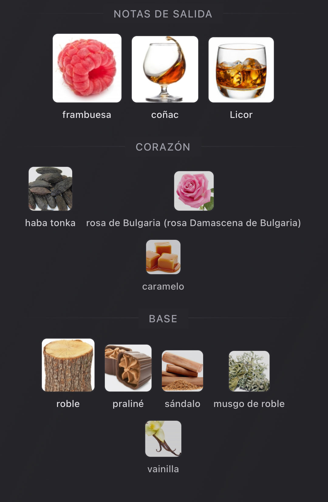 Notas olfativas de Angels' Share Paradis de Kilian Paris