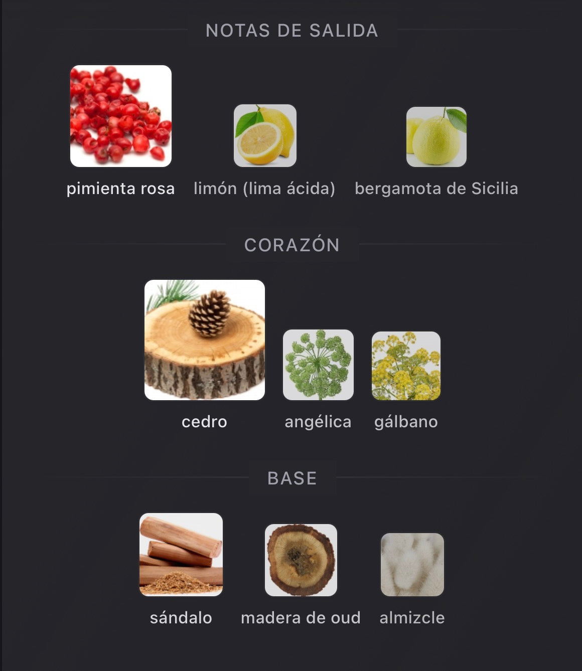 Notas olfativas de Royal Oud de Creed