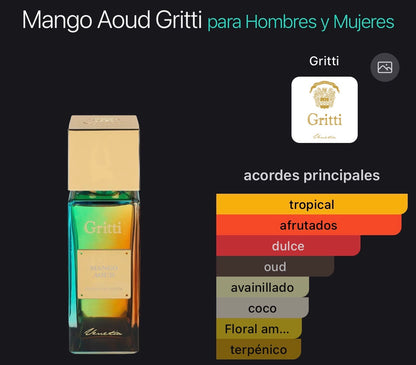 Mango Aoud Extrait de Parfum Gritti 100 ml