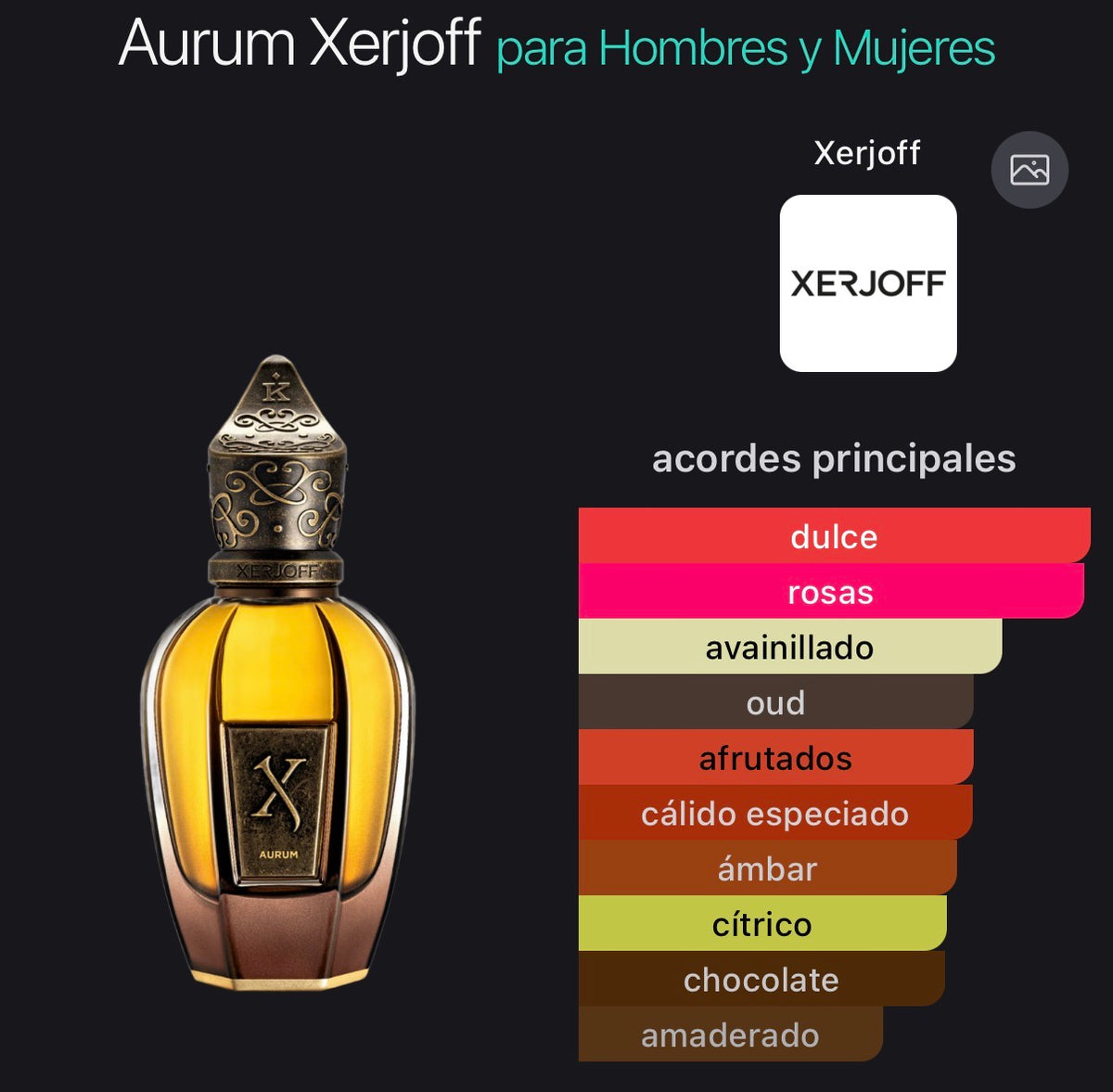 Aurum Xerjoff Parfum 50 ml (Preventa)