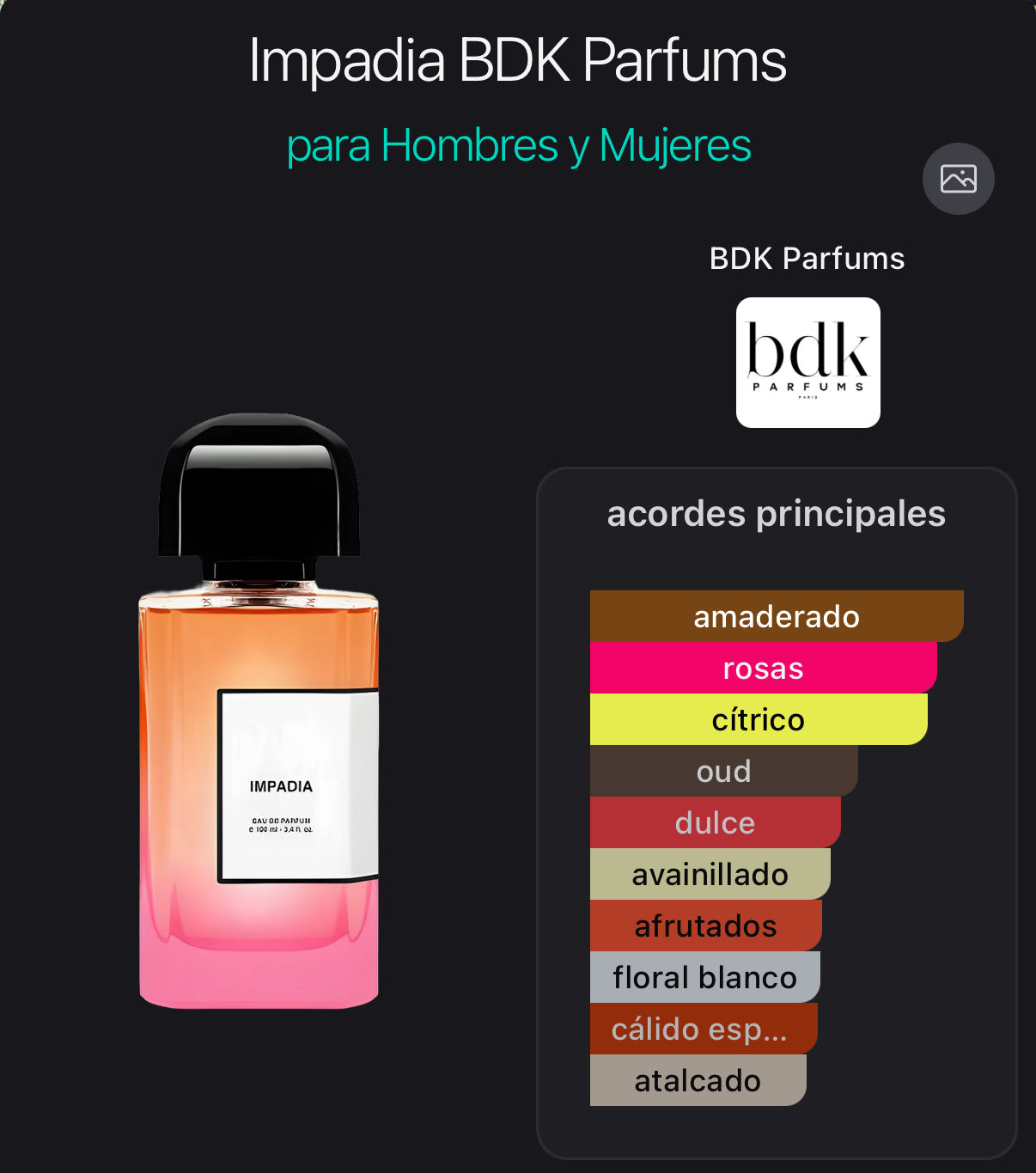 Impadia BDK Parfums Eau de Parfum 100 ml (Preventa)