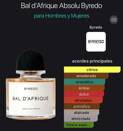 Bal D’ Afrique Absolu de Parfum Byredo 100 ml (Preventa)