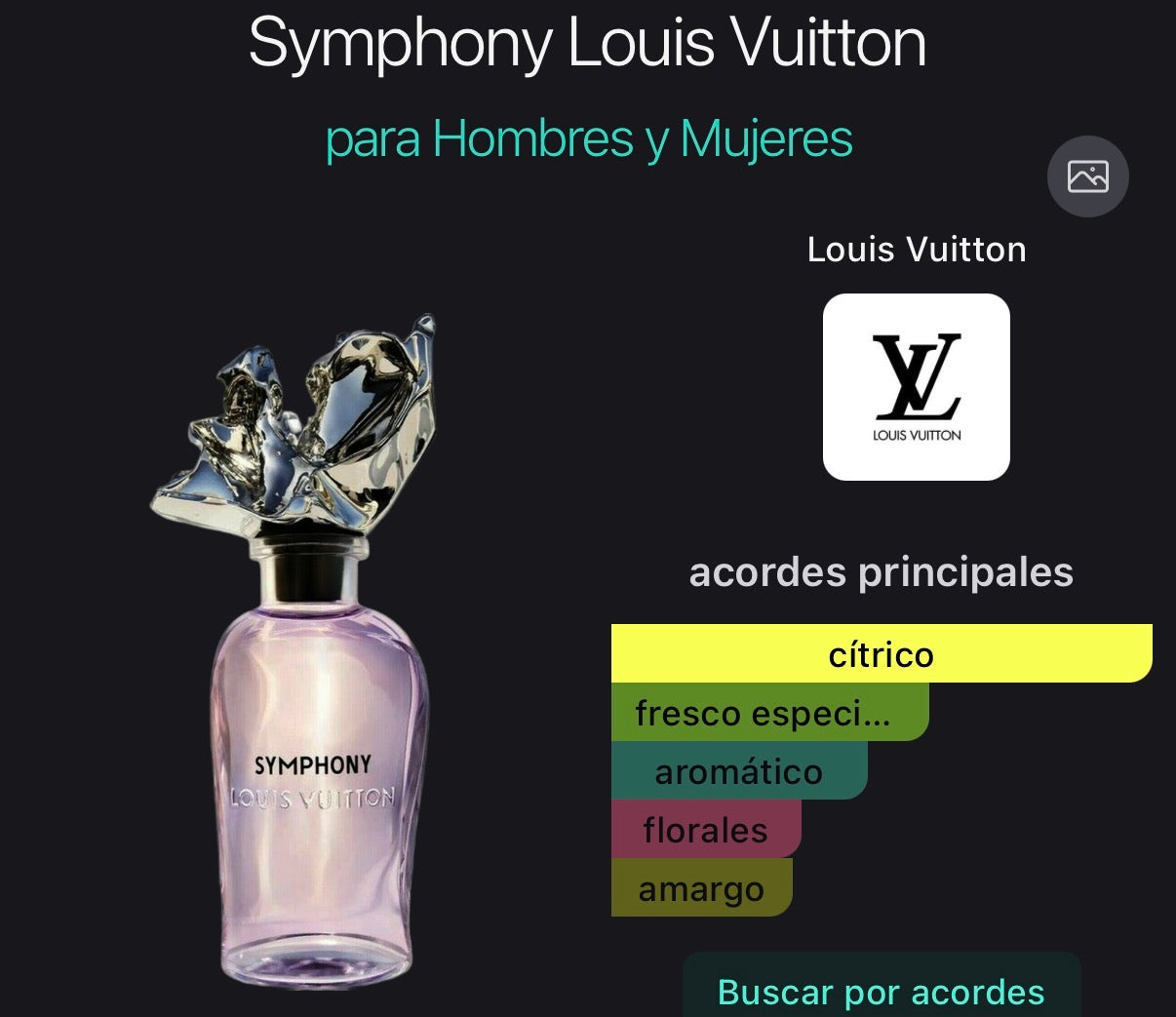 Symphony Louis Vuitton Extrait Decant