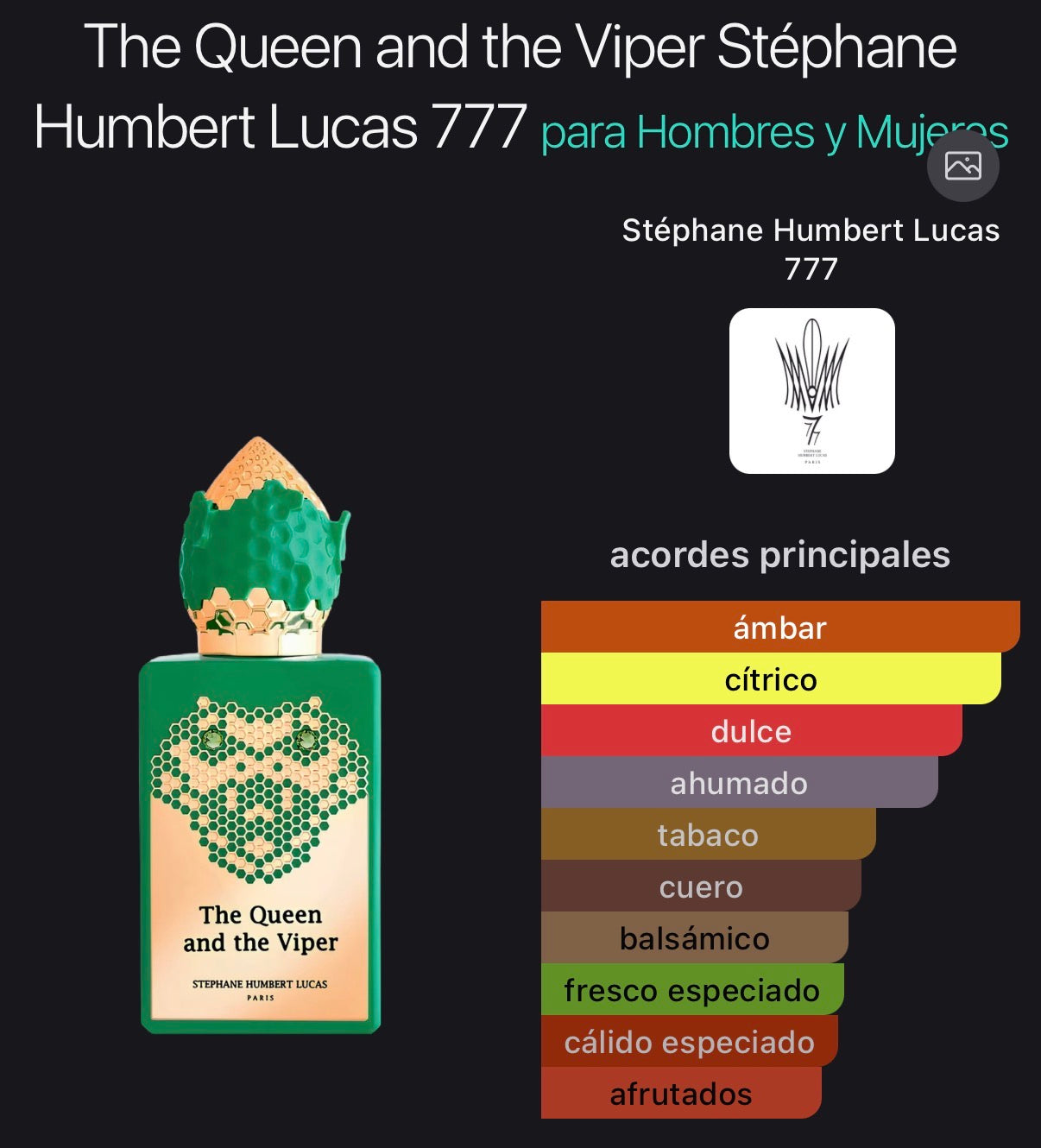 The Queen and the Viper Stéphane Humbert Lucas Eau de Parfum 50 ml (Preventa)