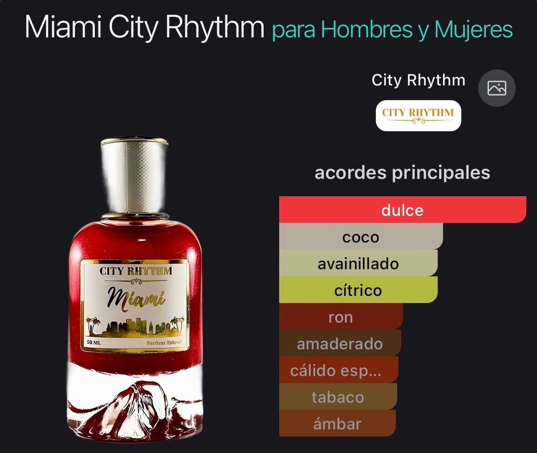 Acordes principales de Miami de City Rhythm