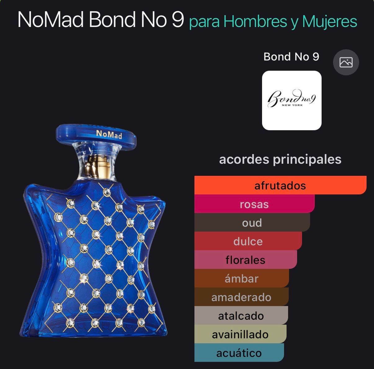 NoMad Bond No 9 Eau de Parfum 100 ml (Preventa)