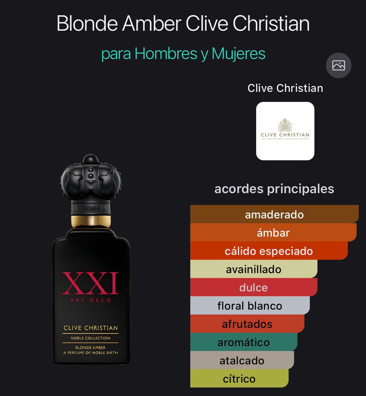 Blonde Amber Clive Christian XXI
