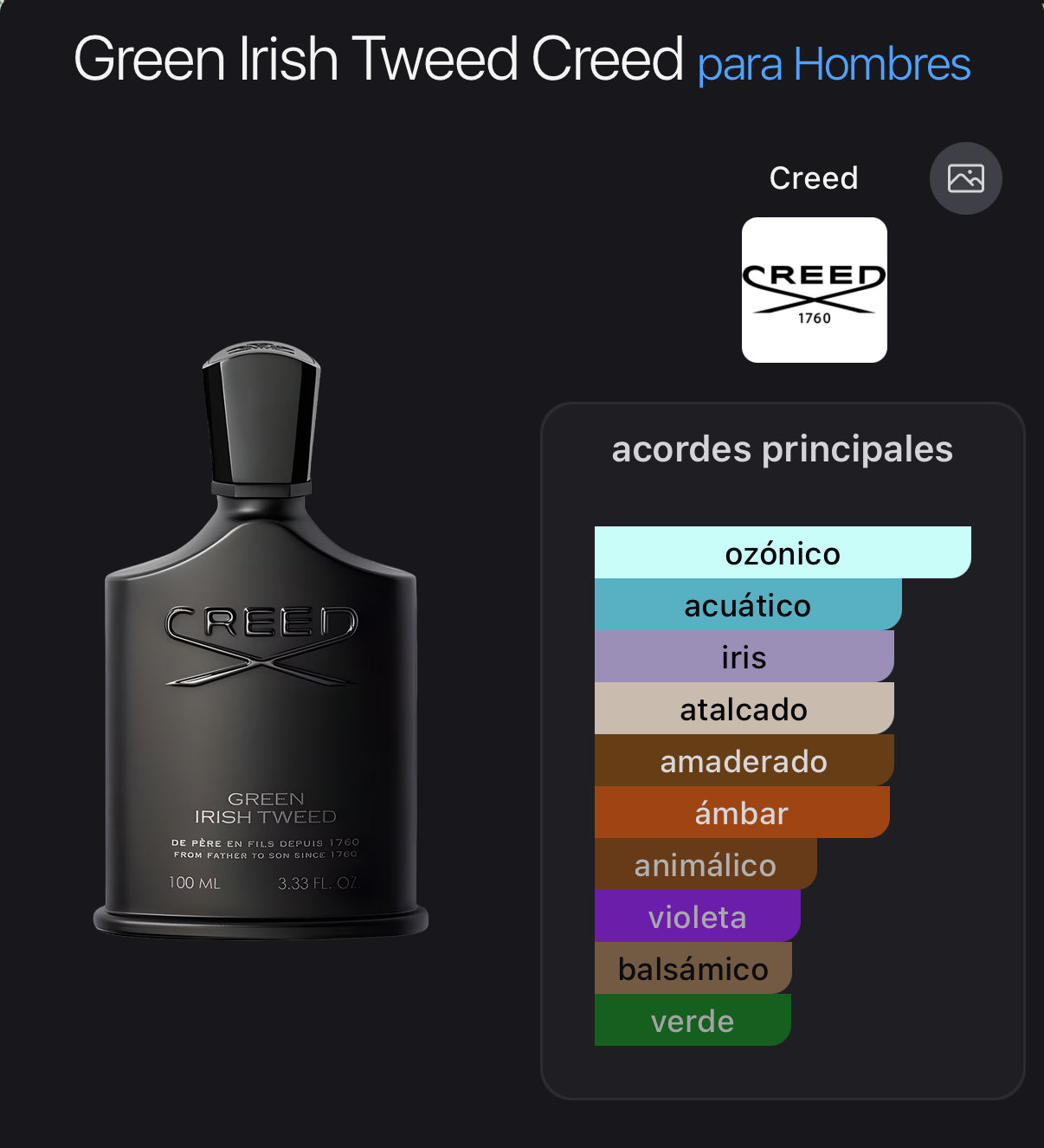 Creed Green Irish Tweed 100 ml