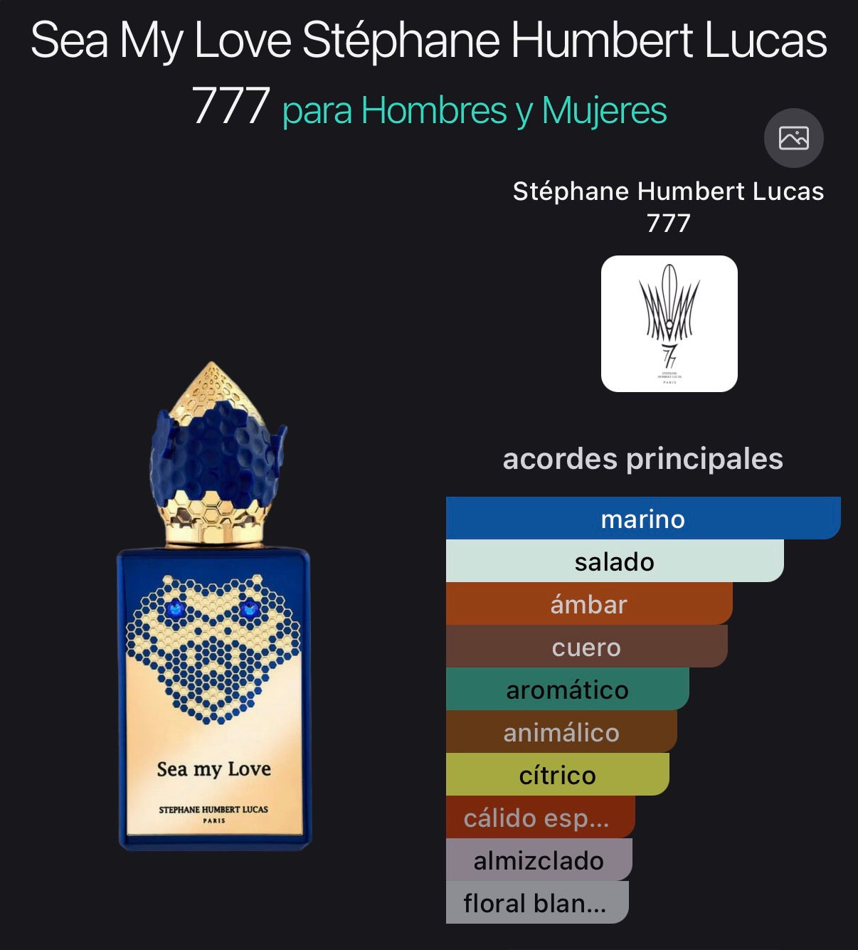 Sea my Love Stéphane Humbert Lucas 50 ml (Preventa)