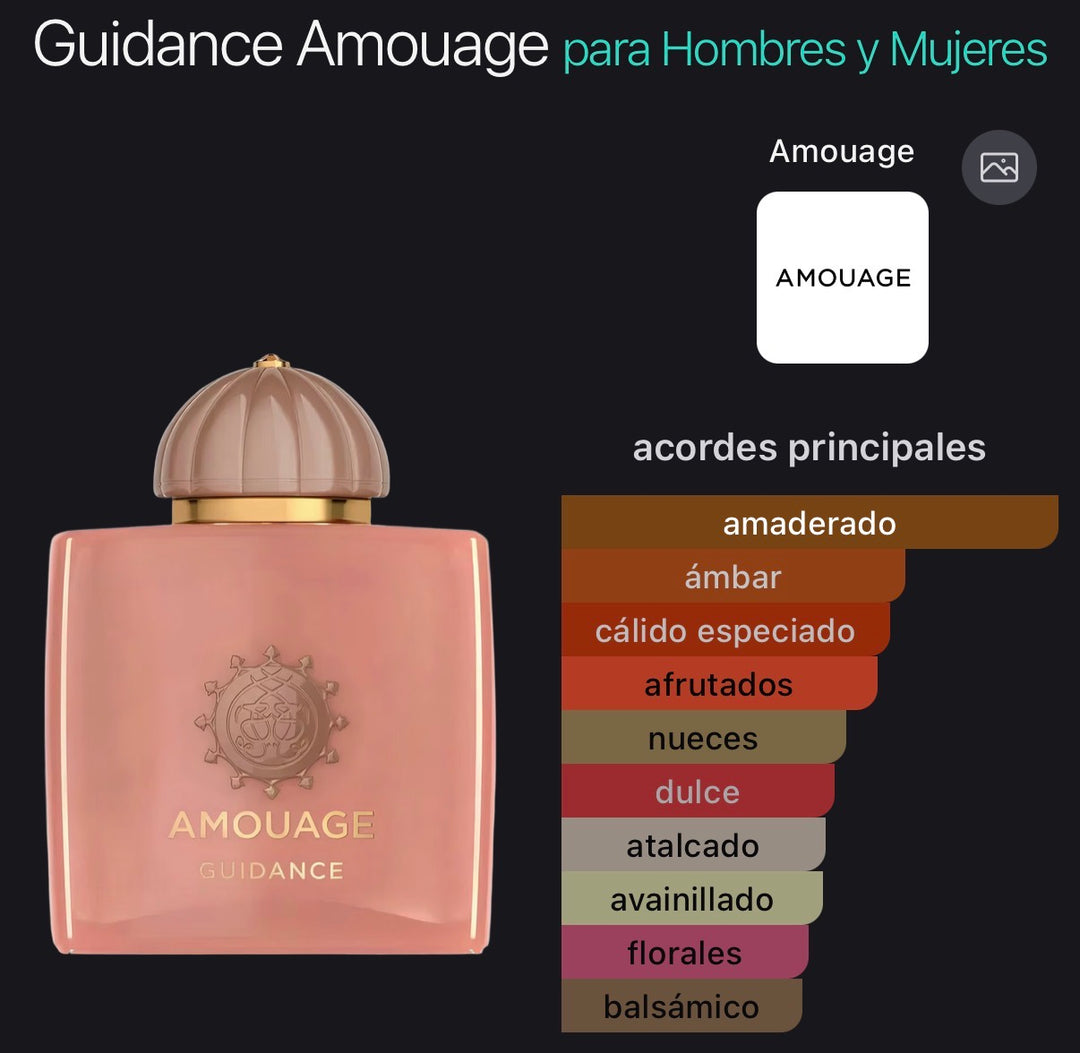 Acordes principales de Guidance de Amouage