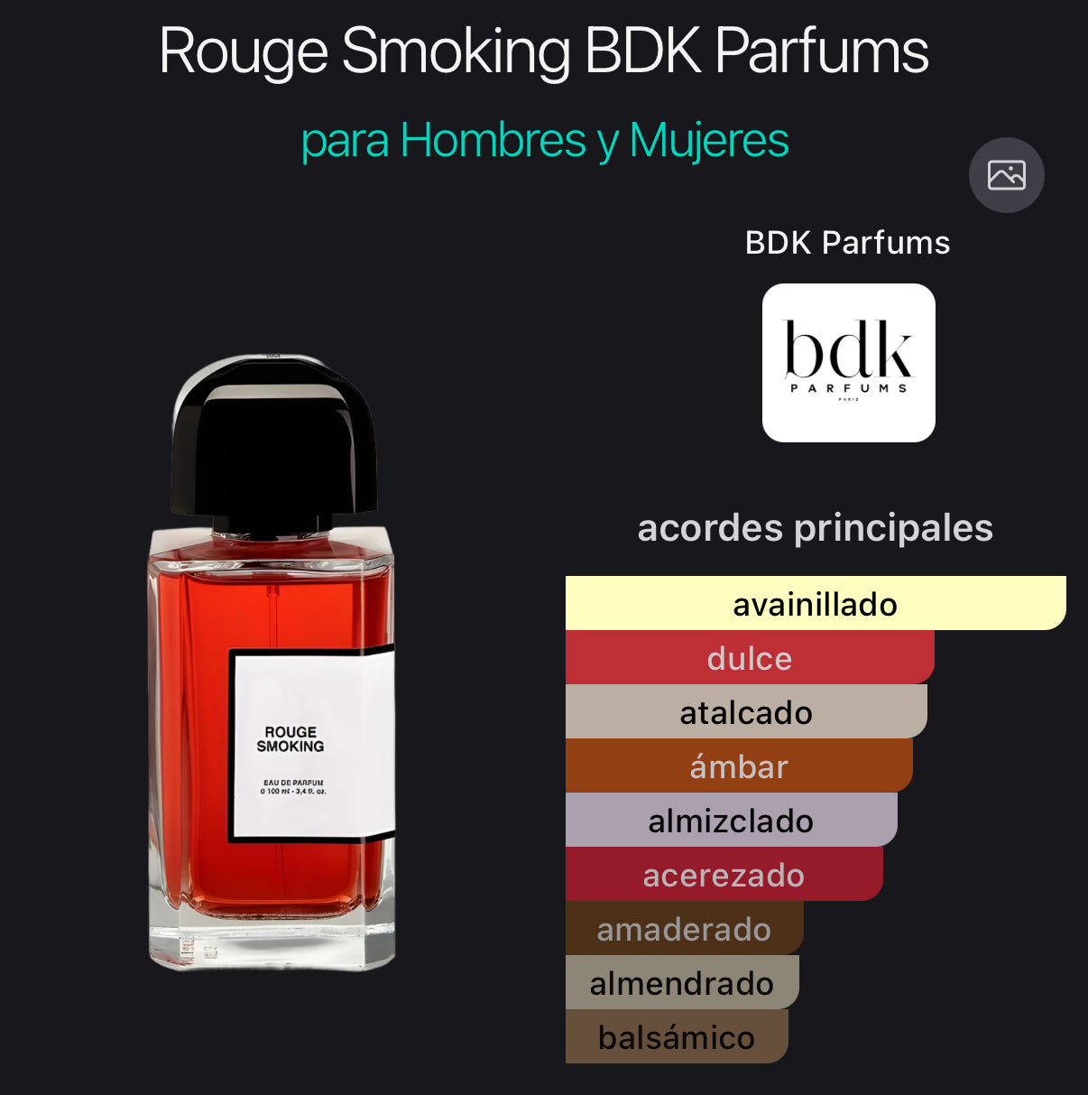 Rouge Smoking BDK Parfums Eau de Parfum 100 ml (Preventa)