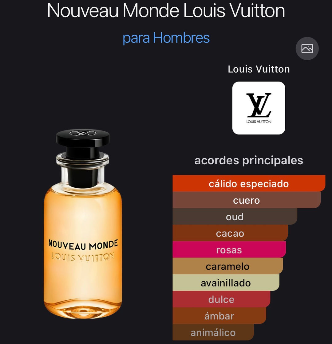 Acordes principales de Nouveau Monde de Louis Vuitton