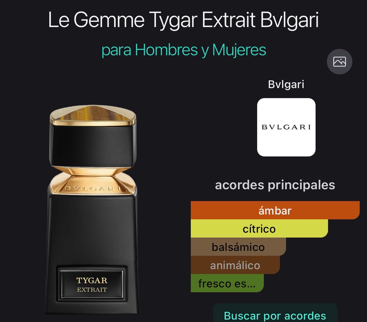 Tygar Extrait Bvlgari Le Gemme 125 ml (Preventa)