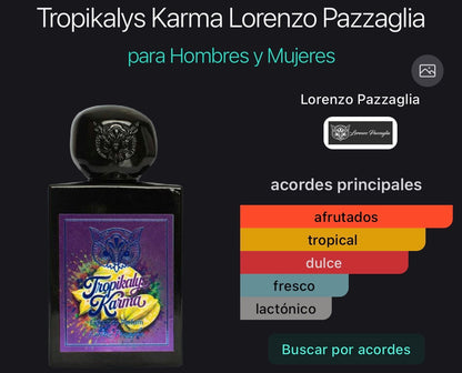 Tropikalys Karma Lorenzo Pazzaglia Extrait de Parfum 50 ml (Preventa)