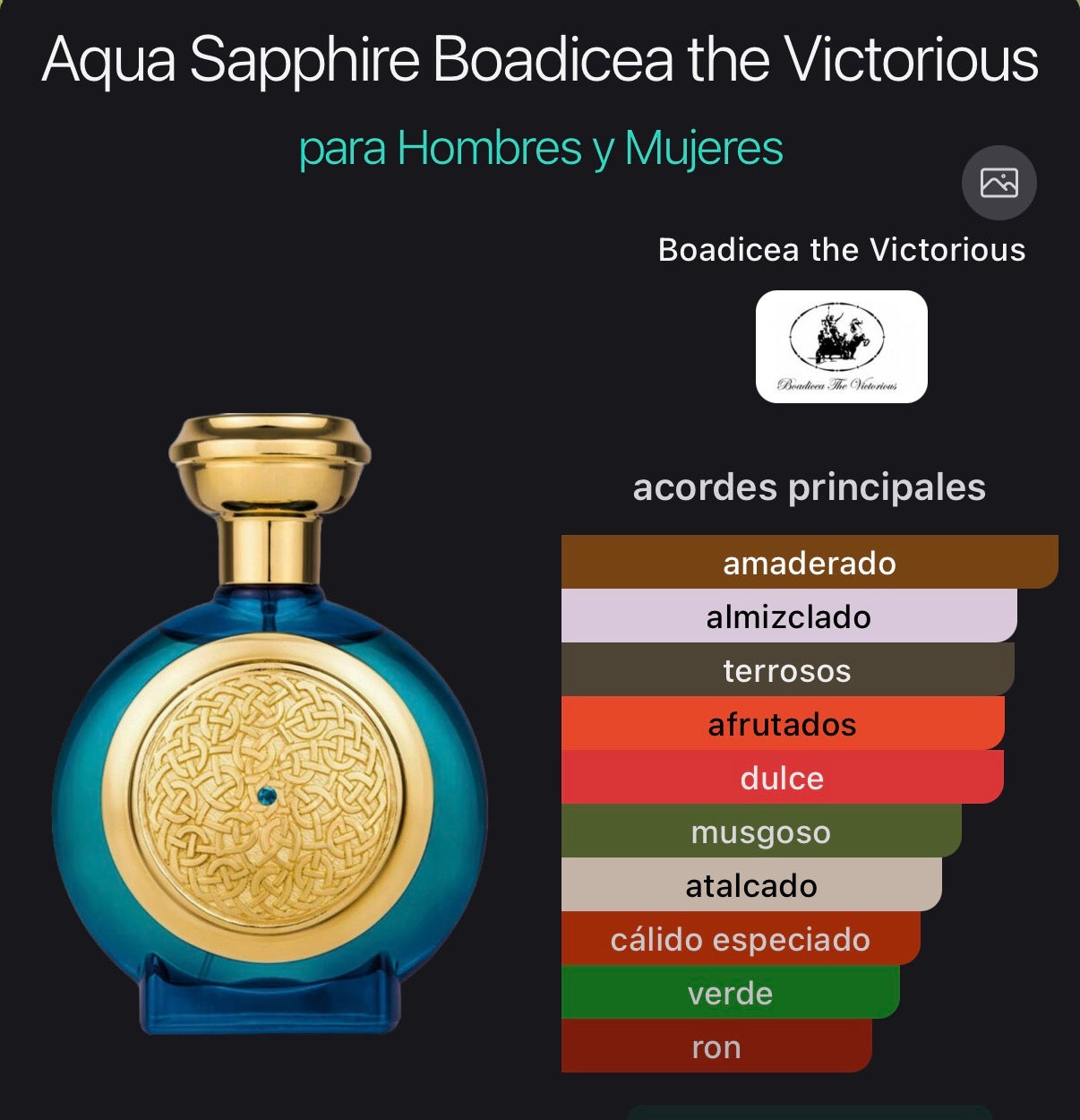 Aqua Sapphire Boadicea the Victorious 100 ml (Preventa)