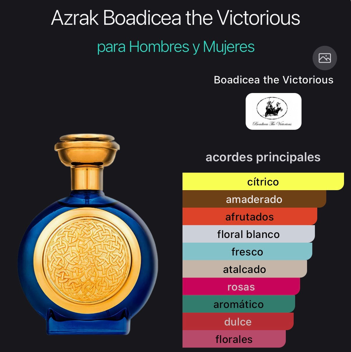 Azrak Boadicea Eau de Parfum 100 ml (Preventa)