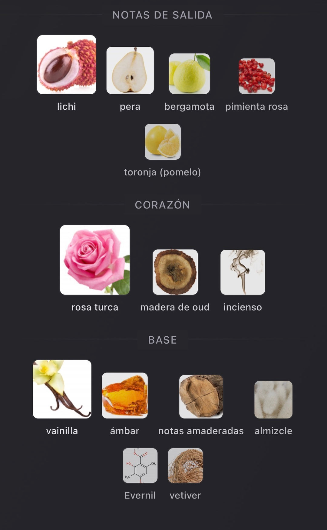 Notas olfativas de Delina Exclusif de Parfums de Marly