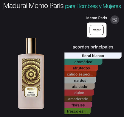 Madurai Memo Paris Eau de Parfum 75 ml (Preventa)