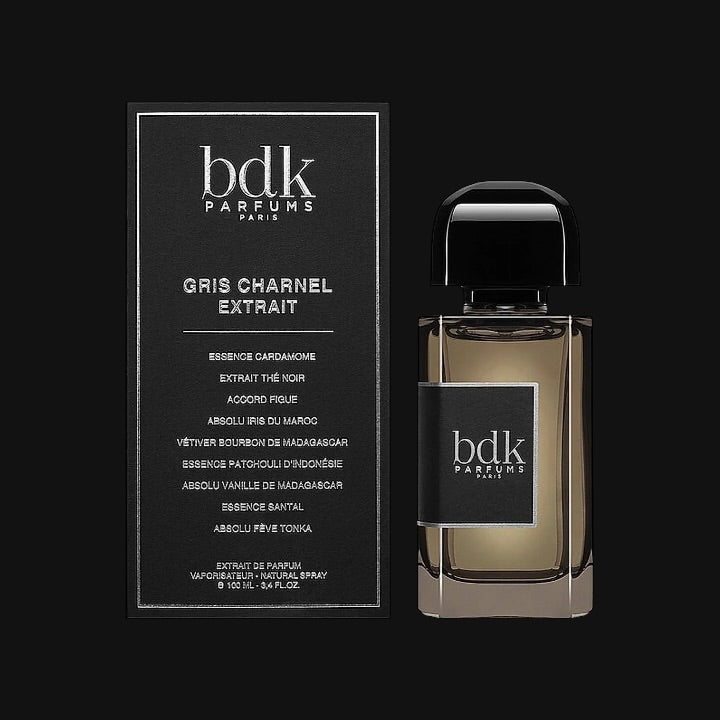 Gris Charnel Extrait de BDK Parfums con frasco y caja