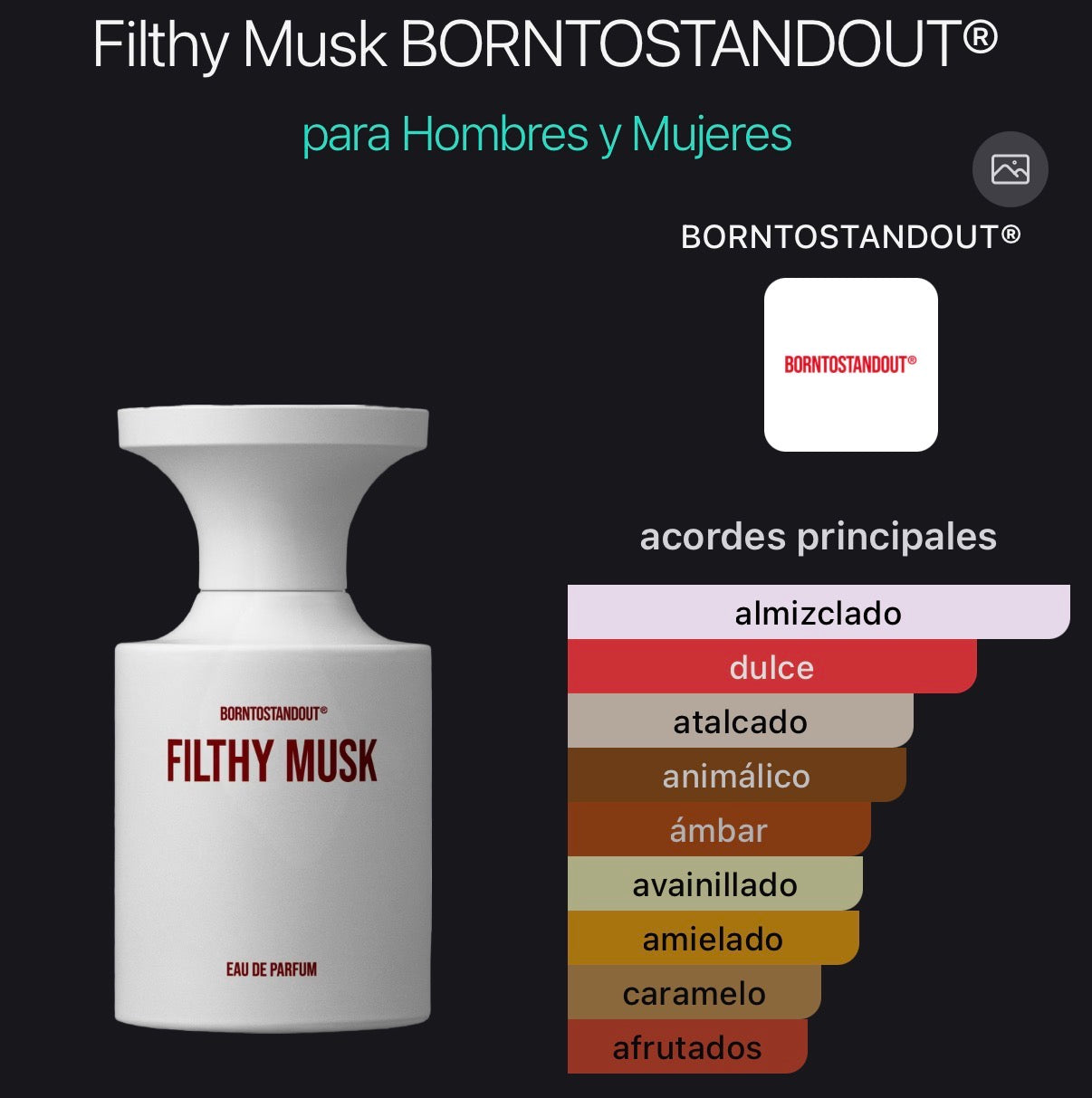 Filthy Musk BORNTOSTANDOUT® Eau de Parfum (Preventa)