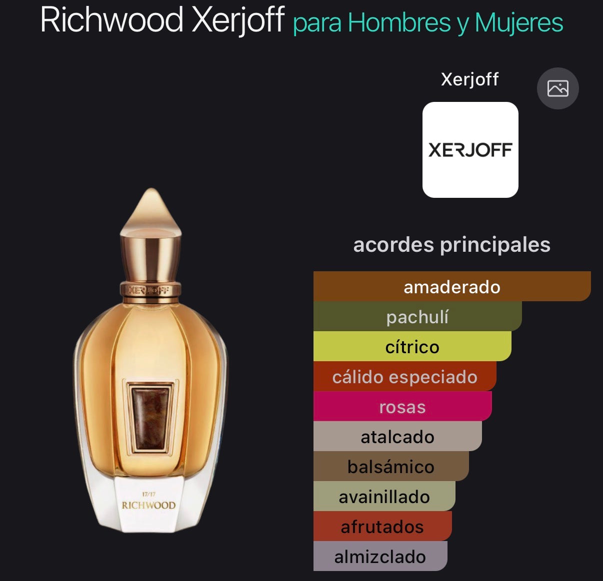 Richwood Xerjoff Eau de Parfum (Preventa)