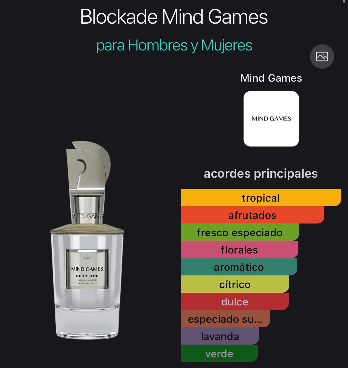 Blockade Mind Games Extrait de Parfum (Preventa)