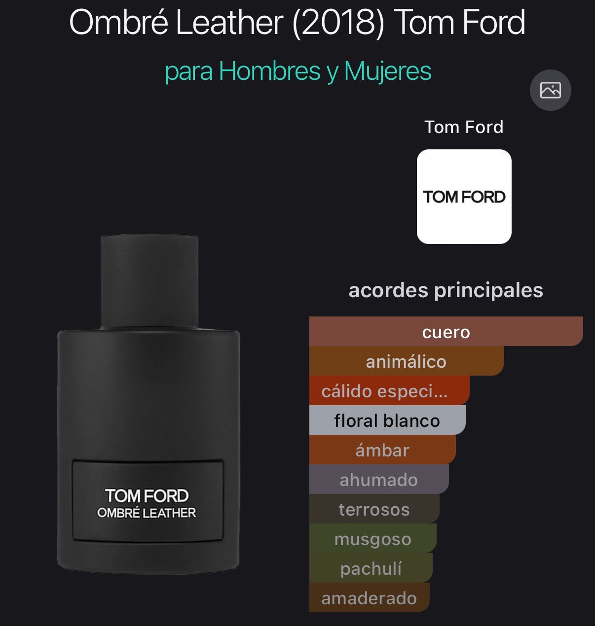 Ombre Leather EDP Tom Ford 100 ml (Preventa)