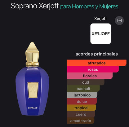 Soprano Xerjoff Eau de Parfum 100 ml (Preventa)