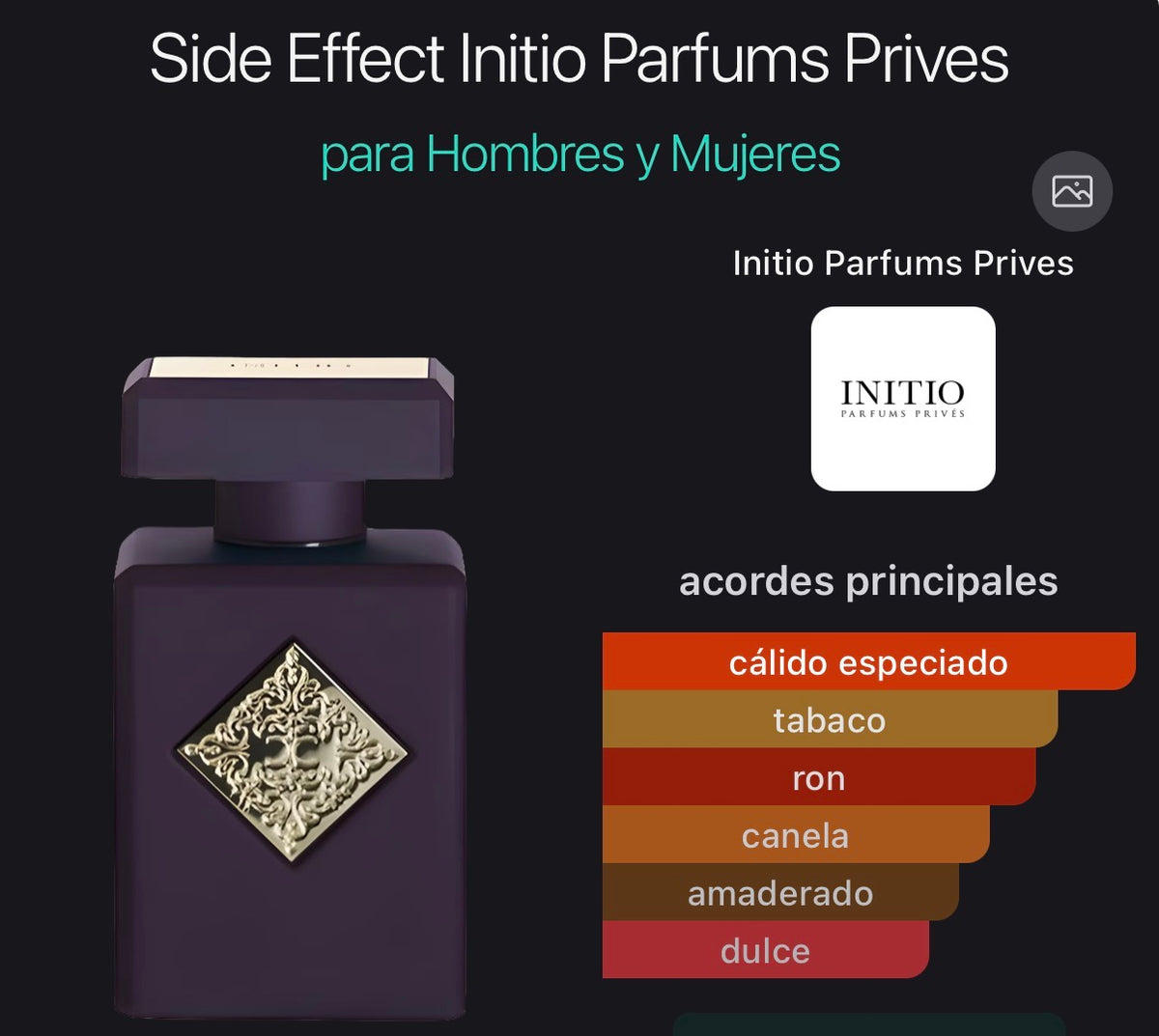 Side Effect Initio Parfums Privés Eau de Parfum (Preventa)