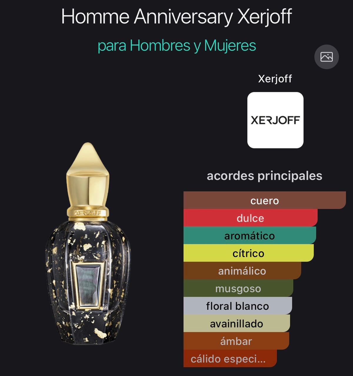 Homme Anniversary Xerjoff Parfum 50 ml (Preventa)