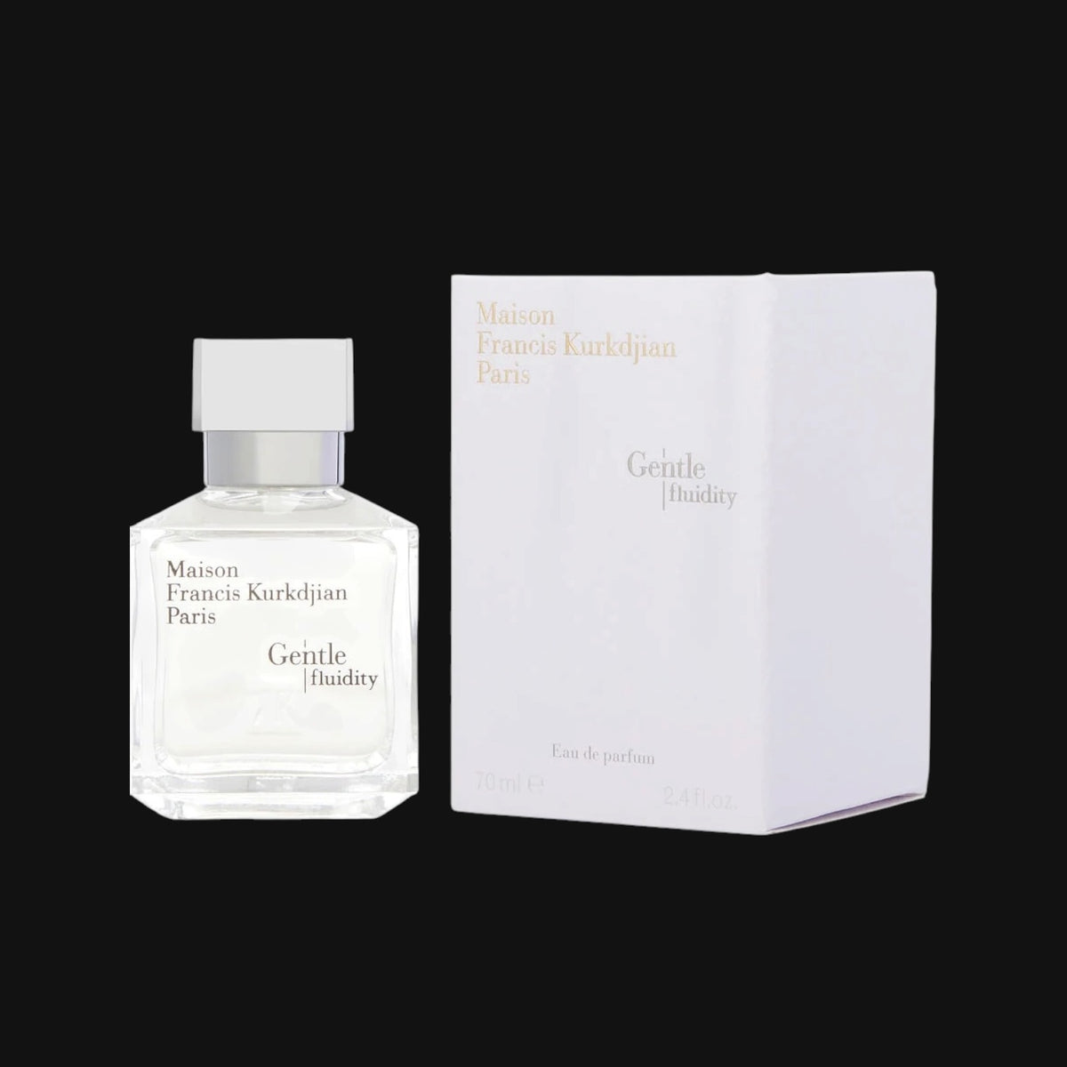Gentle Fluidity Silver de Maison Francis Kurkdjian con frasco y caja